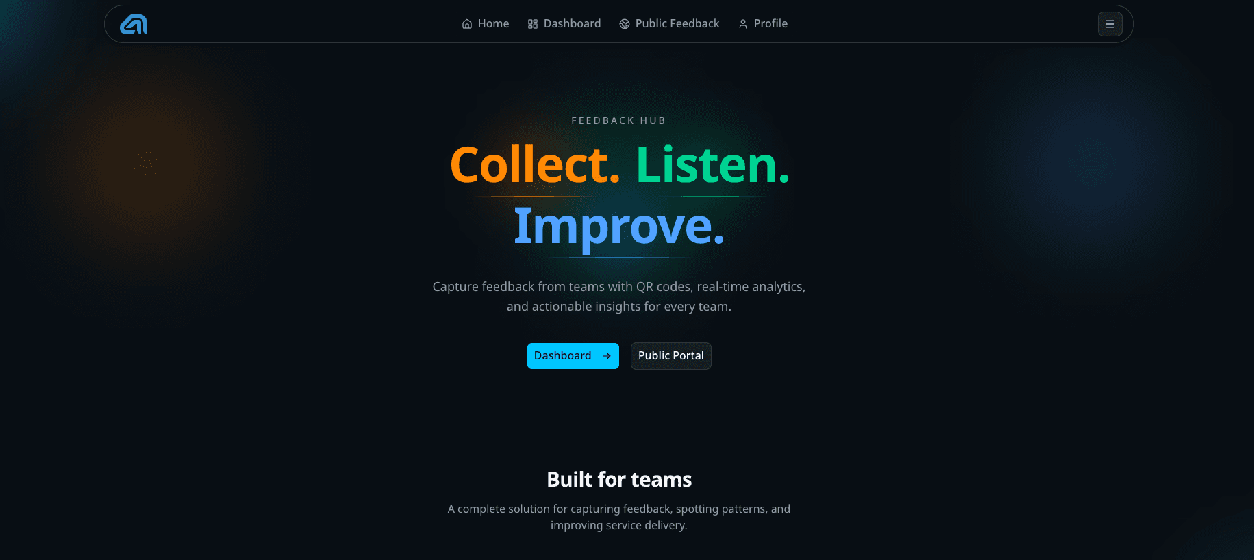 Feedback Hub — collect, listen, and improve with QR feedback
